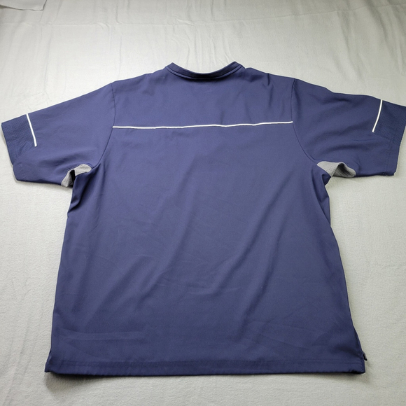 Under Armour 1/4 Baseball Pullover Warm Up Size XL Blue NL Logo Shirt - Picture 9 of 10